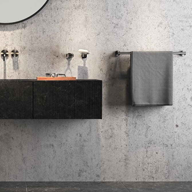 Geesa Nemox Brushed Black Mydelniczka Szczotkowana Czerń 916503-09